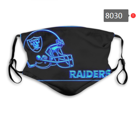 NFL 2020 Oakland Raiders  #2 Dust mask with filter->nfl dust mask->Sports Accessory